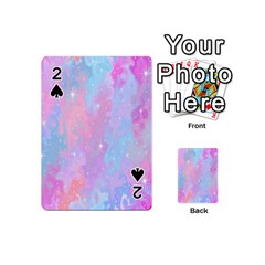 Space Psychedelic Colorful Color Playing Cards 54 (mini)  by Celenk