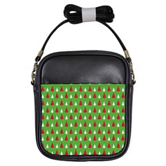 Christmas Tree Girls Sling Bags by patternstudio