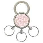 Candy Cane 3-Ring Key Chains