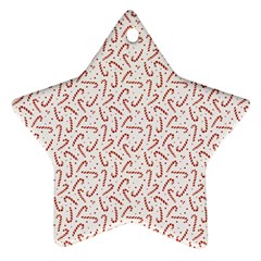 Candy Cane Star Ornament (two Sides) by patternstudio