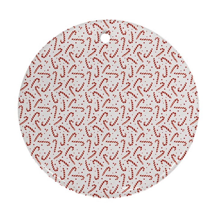 Candy Cane Ornament (Round)