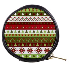 Christmas Spirit Pattern Mini Makeup Bags by patternstudio