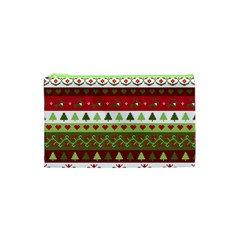 Christmas Spirit Pattern Cosmetic Bag (xs) by patternstudio