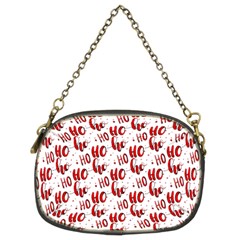 Ho Ho Ho Santaclaus Christmas Cheer Chain Purses (two Sides)  by patternstudio