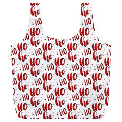 Ho Ho Ho Santaclaus Christmas Cheer Full Print Recycle Bags (l)  by patternstudio