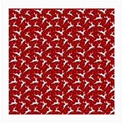 Red Reindeers Medium Glasses Cloth by patternstudio
