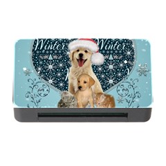 It s Winter And Christmas Time, Cute Kitten And Dogs Memory Card Reader With Cf by FantasyWorld7