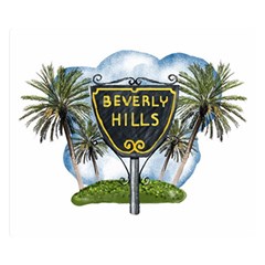 Beverly Hills Double Sided Flano Blanket (small) 