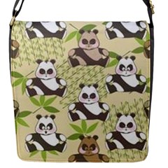 Fun Panda Pattern Flap Messenger Bag (s) by Bigfootshirtshop