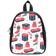 Christmas Gift Sketch School Bag (small) by patternstudio