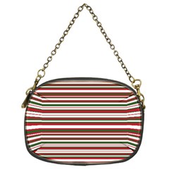 Christmas Stripes Pattern Chain Purses (one Side)  by patternstudio