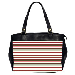 Christmas Stripes Pattern Office Handbags (2 Sides)  by patternstudio