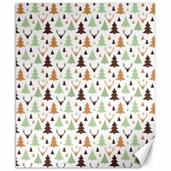 Reindeer Christmas Tree Jungle Art Canvas 20  X 24   by patternstudio