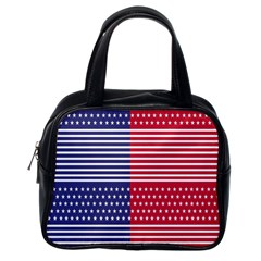 American Flag Patriot Red White Classic Handbags (one Side) by Celenk