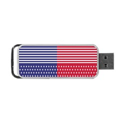 American Flag Patriot Red White Portable Usb Flash (one Side) by Celenk