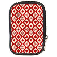 Ornate Christmas Decor Pattern Compact Camera Cases by patternstudio