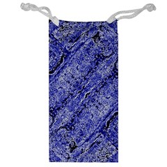 Texture Blue Neon Brick Diagonal Jewelry Bag by Celenk