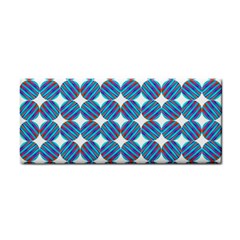 Geometric Dots Pattern Rainbow Cosmetic Storage Cases by Celenk