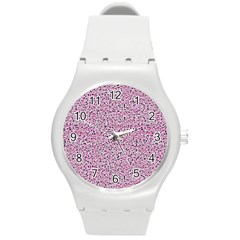 Texture Surface Backdrop Background Round Plastic Sport Watch (m) by Celenk