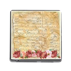 Background Old Parchment Musical Memory Card Reader (square) by Celenk