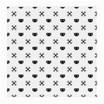 Black Pixel Skull Pirate Medium Glasses Cloth (2-Side) Back