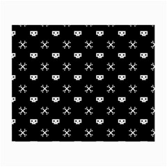 White Pixel Skull Pirate Small Glasses Cloth (2-side) by jumpercat