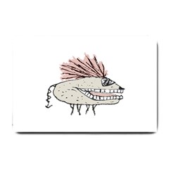 Monster Rat Hand Draw Illustration Small Doormat  by dflcprints