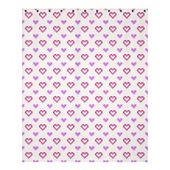 Pixel Hearts Shower Curtain 60  X 72  (medium)  by jumpercat