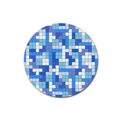 Tetris Camouflage Marine Magnet 3  (round) by jumpercat