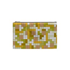 Tetris Camouflage Desert Cosmetic Bag (small)  by jumpercat