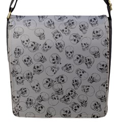 A Lot Of Skulls Grey Flap Messenger Bag (s) by jumpercat
