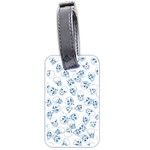 A Lot Of Skulls Blue Luggage Tags (Two Sides) Front