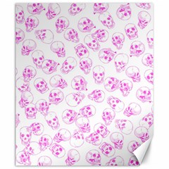 A Lot Of Skulls Pink Canvas 20  X 24   by jumpercat