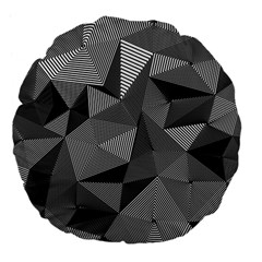 Geometric Doodle Large 18  Premium Flano Round Cushions