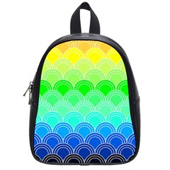 Art Deco Rain Bow School Bag (small)