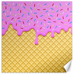 Strawberry Ice Cream Canvas 12  X 12   by jumpercat
