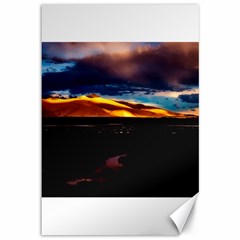 India Sunset Sky Clouds Mountains Canvas 12  X 18   by BangZart