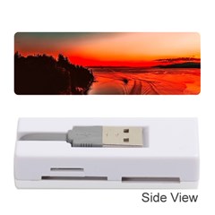 Sunset Dusk Boat Sea Ocean Water Memory Card Reader (stick)  by BangZart