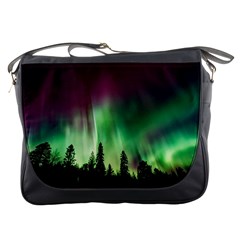 Aurora Borealis Northern Lights Messenger Bags by BangZart