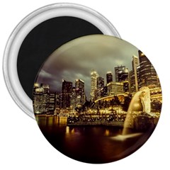 Singapore City Urban Skyline 3  Magnets by BangZart