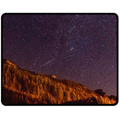 Italy Cabin Stars Milky Way Night Fleece Blanket (medium)  by BangZart