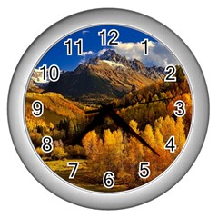 Colorado Fall Autumn Colorful Wall Clocks (silver)  by BangZart