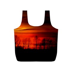 Tree Series Sun Orange Sunset Full Print Recycle Bags (s)  by BangZart