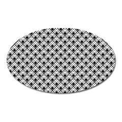 Geometric Scales Pattern Oval Magnet by jumpercat