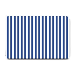 Blue Stripes Small Doormat  by jumpercat