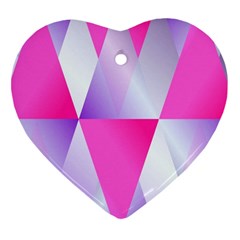 Gradient Geometric Shiny Light Ornament (heart) by BangZart