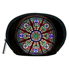 Church Window Window Rosette Accessory Pouches (medium)  by BangZart