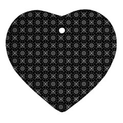 Kaleidoscope Seamless Pattern Ornament (heart) by BangZart