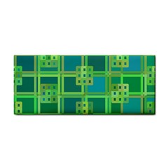 Green Abstract Geometric Cosmetic Storage Cases
