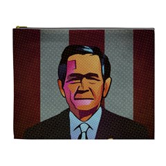 George W Bush Pop Art President Usa Cosmetic Bag (xl) by BangZart